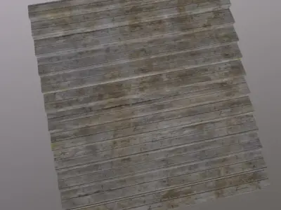 Stairs Court Low-poly 3D model