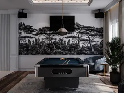 Livingroom Modern Blender -Fbx -Obj  3D model