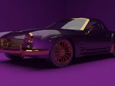 Classic mercedes car 3D model