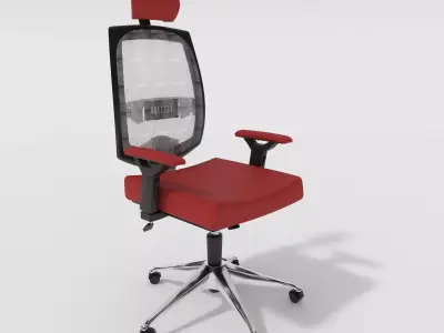 The main office chair has six designs 3D model