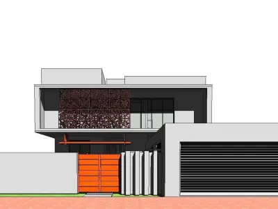 Urban House Concept 3D model