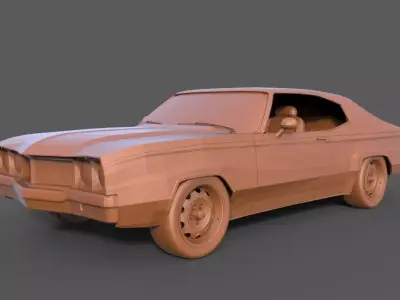 Buick Skylark GSX 1970 3D print model