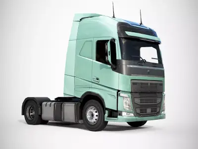 VLV Truck Semi Low-poly 3D model