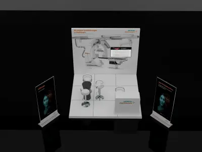 booth 3x3  3D model