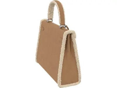 Hermes Kelly Fur Low-poly 3D model