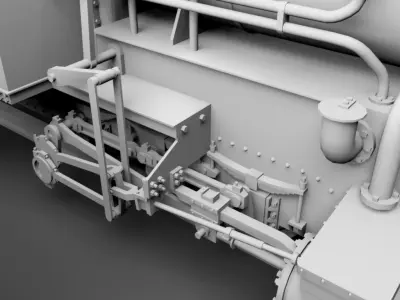 MAV 399 Steam Locomotive Free 3D model