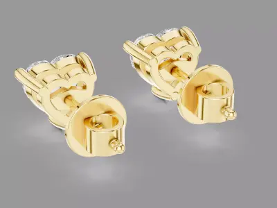 Diamond Earrings  3D print model