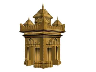 Patuxay Monument - Laos 3D print model