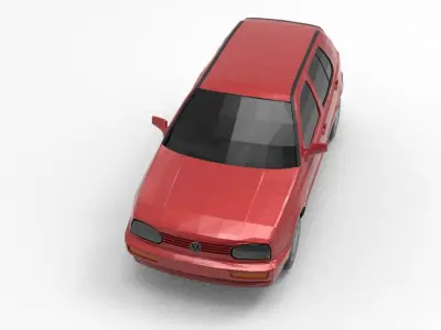 VW GOLF 1998  3D model