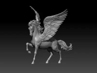 Pegasus poses 03  3D print model