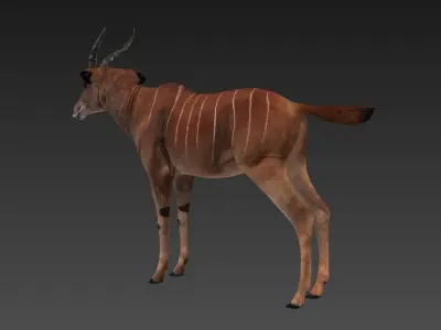 antelope Low-poly 3D model