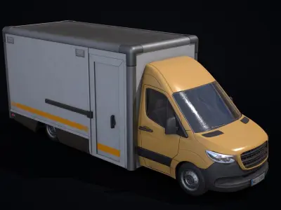 Transport Van  Low-poly 3D model
