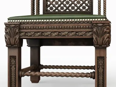 Gothic Throne 3D model