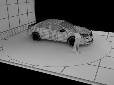 Booth Exhibition Stand a224a 3D model