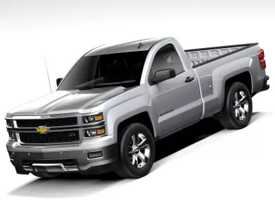 Chevrolet Silverado 2014 Regular Cab 3D model