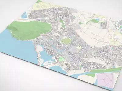 Cityscape Portmore Jamaica 3D model