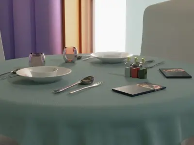 Restorant modeling 3D model