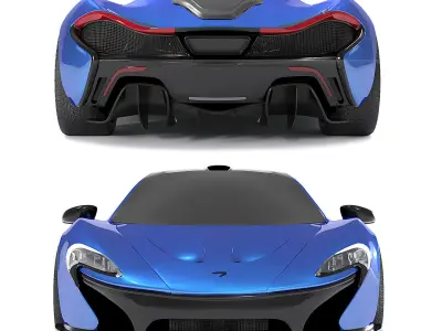 mclaren p1 Low-poly 3D model by abumo