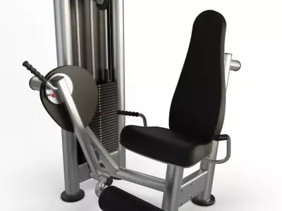 Gym Seated Legs Curl 2 3D model