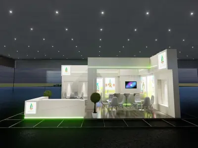 8x6 Exhibition Stand 3D model