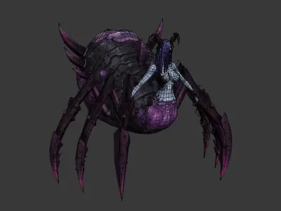spider goblin Low-poly 3D model