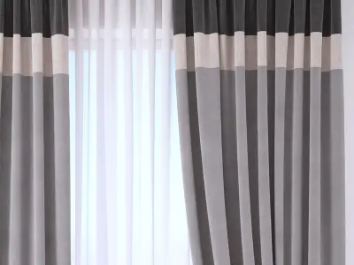 Set 115 Curtains 3D model