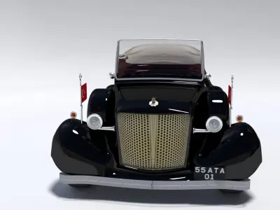 Ataturk Car Low-poly 3D model