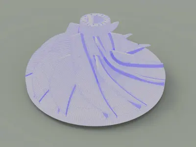 Turbo impeller 3D print model