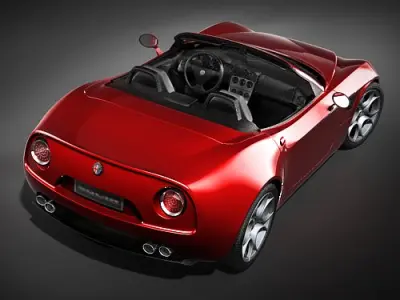 Alfa Romeo 8c Spider 3D model