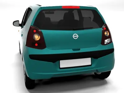 NISSAN PIXO LOWPOLY Low-poly 3D model