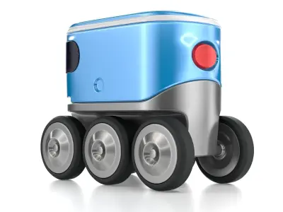 Autonomous delivery robotic drone concept model 3D model