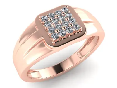 light weight gold diamond rings-C111116SKCH2025997-wt-5-10 3D print model