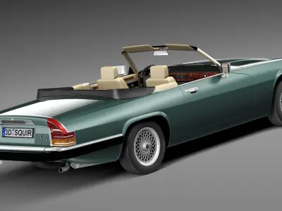 Jaguar XJS convertible 1975 3D model