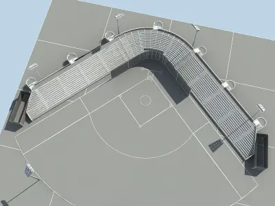 Baseball Stadium 02 3D model