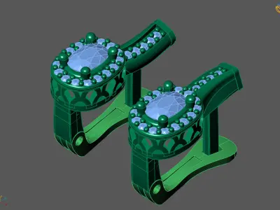 Women Earrings 3DM STL Womens Earring Renders 3D print models   3D print model 18