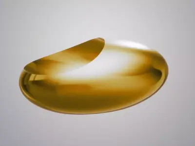 Modern Sleek Oval Vase 3D print model