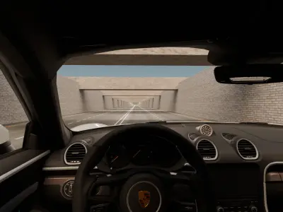 Car 1 person 3D model