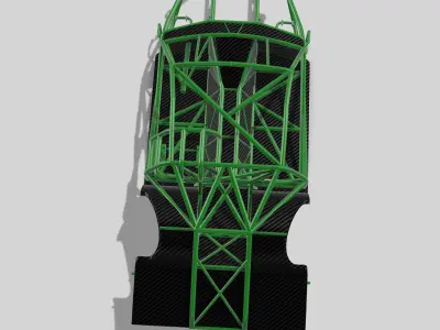 1967 STANG Fastback ProMod tubular chassis with floors tubs 3D print model