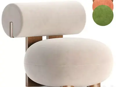 hippo armchair 3D model