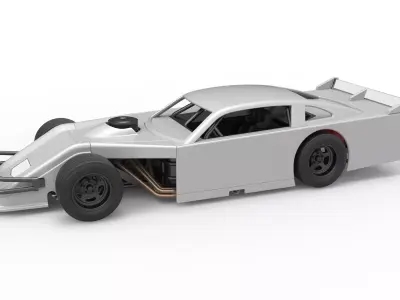 Asphalt Modified stock car Version 4 Scale 1 to 25 3D print model