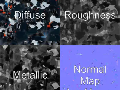 Bugatti EB110 Quad-Turbo Advanced Chassis Model Low-poly 3D model