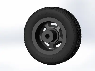 Wheels Pontiac Rallye II for your scale model 3D print model