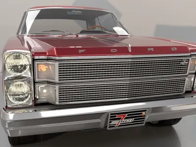 Galaxie 500 7L High Poly 3D model
