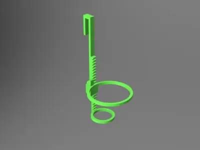 Pet inverted Bottle holder Low-poly 3D model