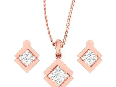 Pendant Earrings combo - 330 3D print model