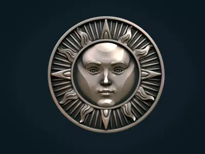 Sun Pendant 3D print model