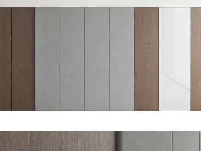Decorative wall panels set 28a 3D model