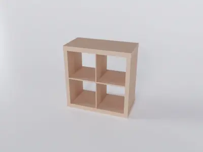 IKEA KALLAX 77x77 cm Low-poly 3D model