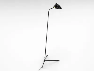 Contemporary Floor Lamp 001 3D model