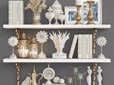 decorative set 42 3D model purchase